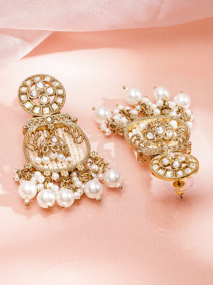 Stylish Ivory Tone Danglers