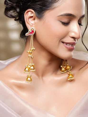 Wedding Ready Long Jhumka Dangler Earrings