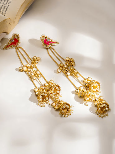 Wedding Ready Long Jhumka Dangler Earrings