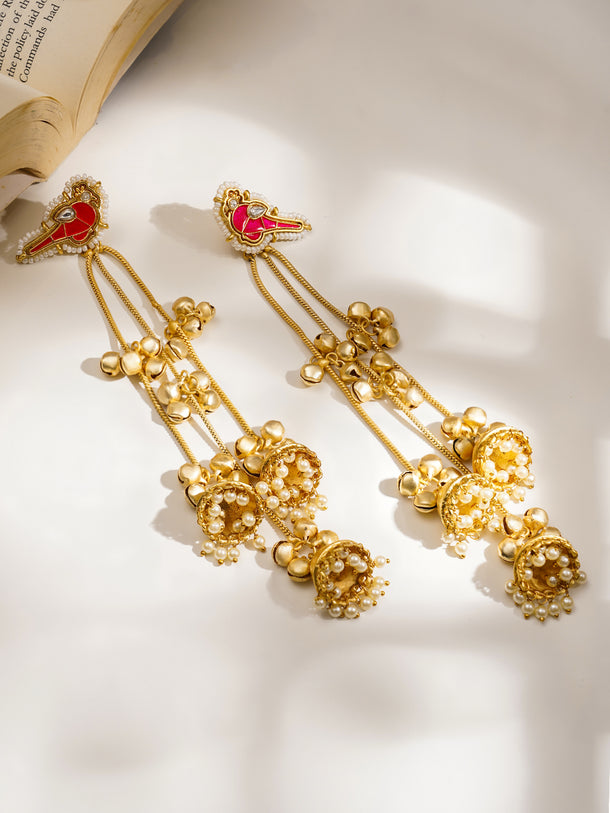 Wedding Ready Long Jhumka Dangler Earrings