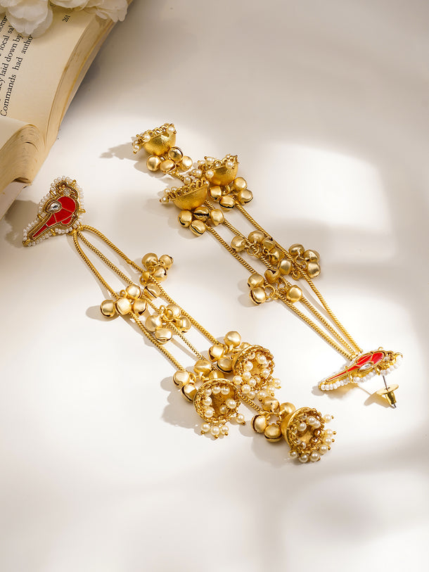 Wedding Ready Long Jhumka Dangler Earrings