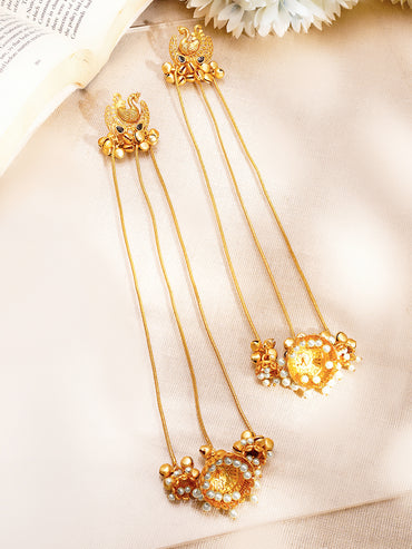 Statement Bird Design Chain Jhumka Dangler