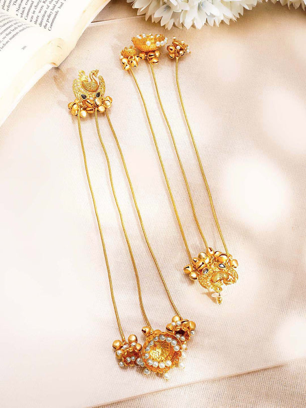 Statement Bird Design Chain Jhumka Dangler