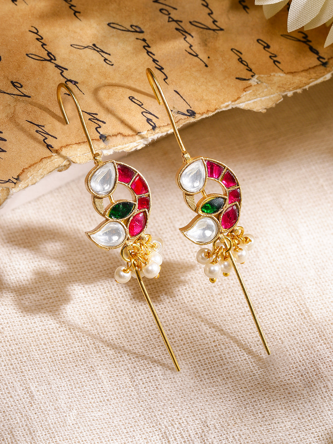 Pink & Green Modern Tradition Earrings
