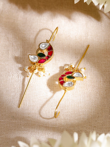 Pink & Green Modern Tradition Earrings