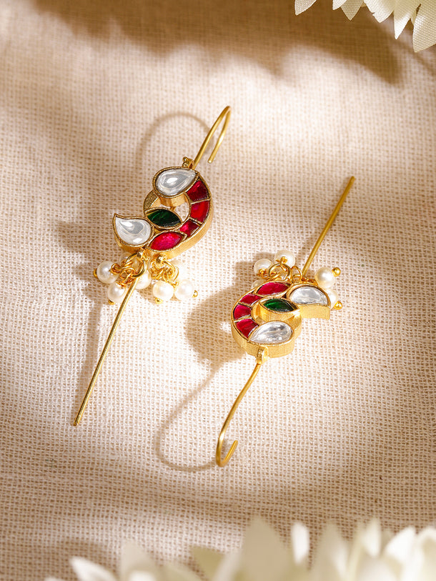 Pink & Green Modern Tradition Earrings