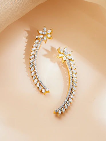 Indo Western Cubic Zirconia Ear Cuff