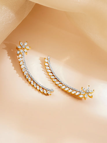 Indo Western Cubic Zirconia Ear Cuff