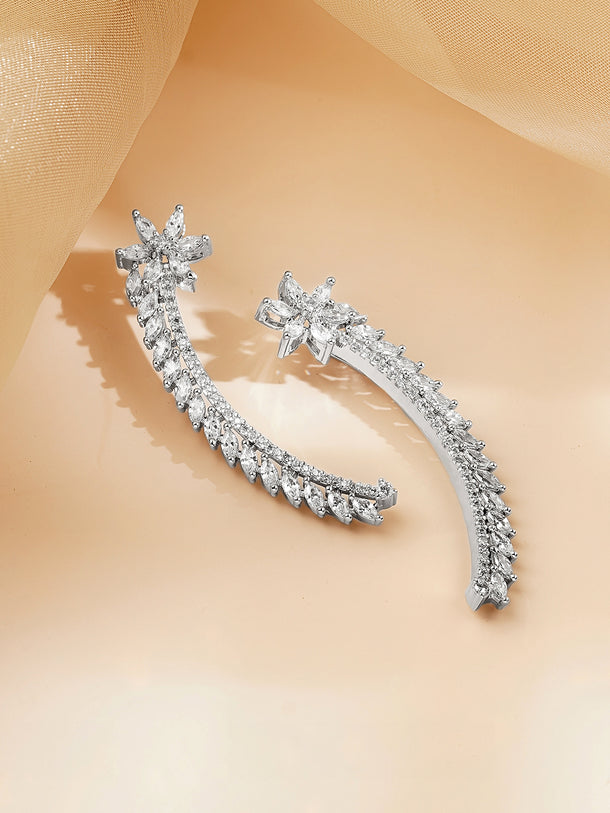 Contemporary Silver Statement Ear Cuff