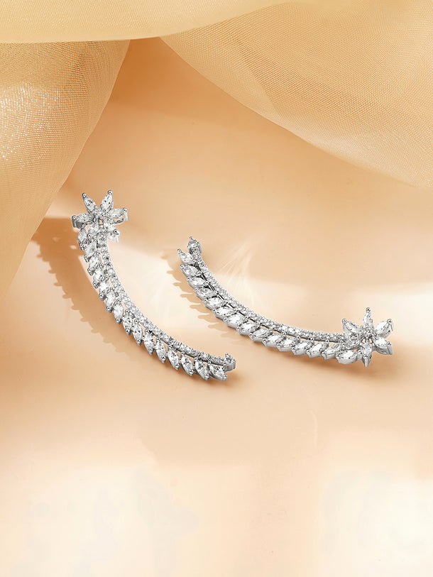 Contemporary Silver Statement Ear Cuff