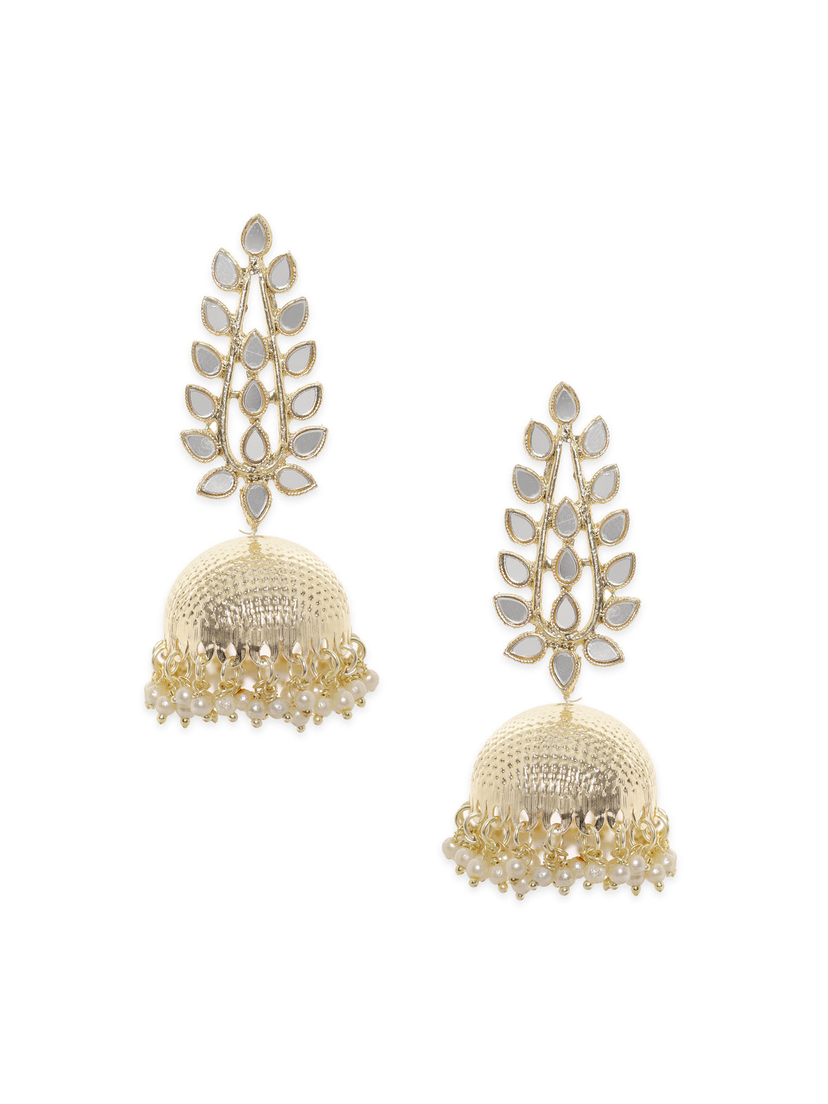 Artisan Mirror & Pearl Jhumka