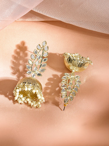 Artisan Mirror & Pearl Jhumka