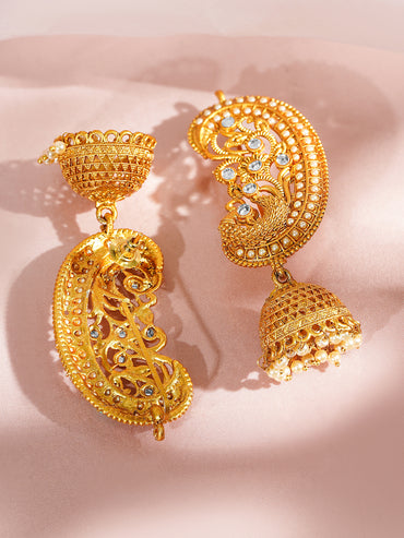 Peacock Whisper Ear Cuff Jhumka