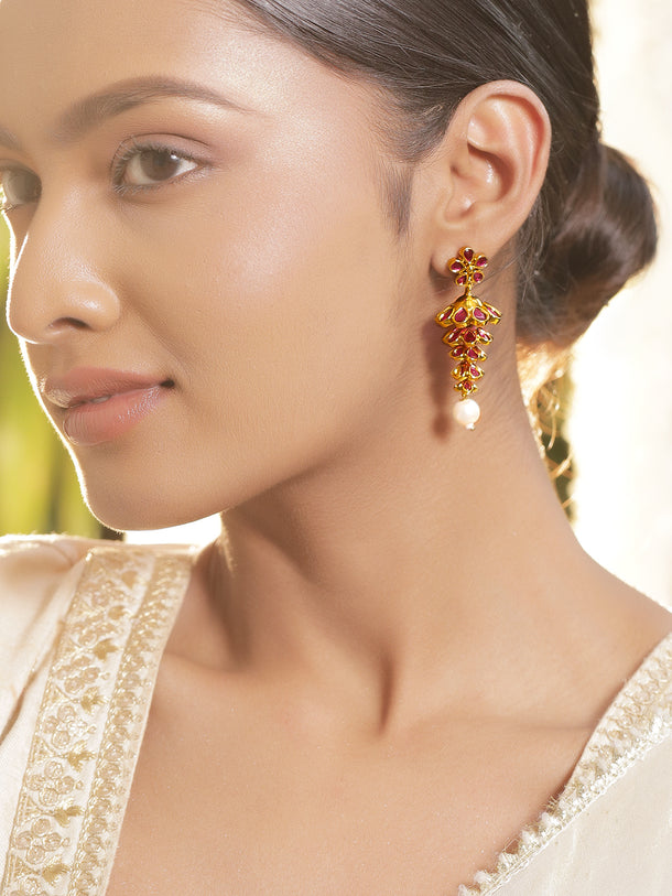 Dusky Rose Dangler Earrings