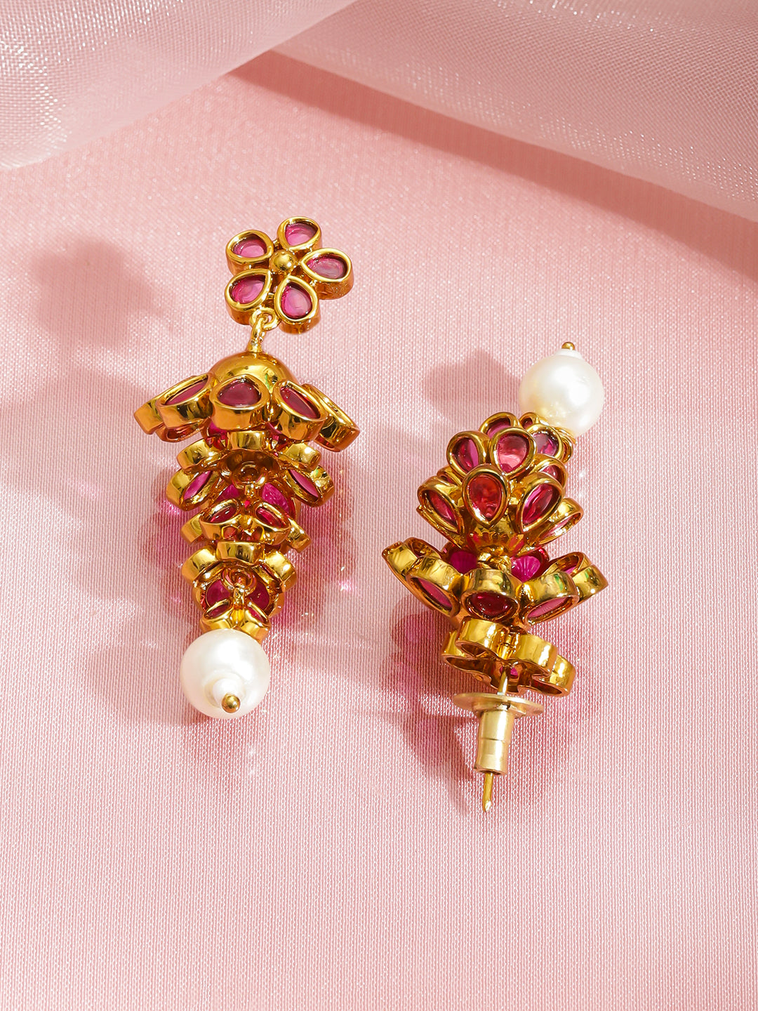 Dusky Rose Dangler Earrings