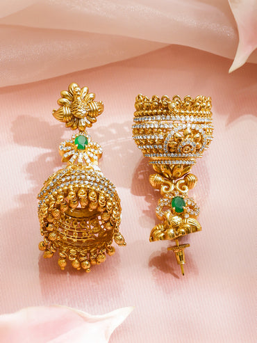 Rubans Floral Jhumkas Earrings