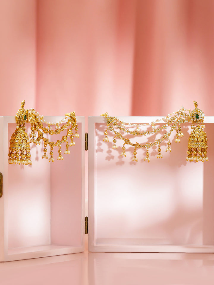 Rubans Contemporary Jhumkas Earrings