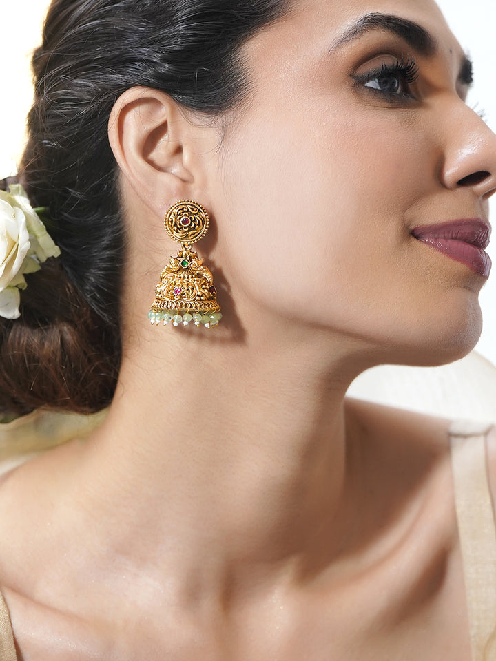 Rubans Contemporary Jhumkas Earrings