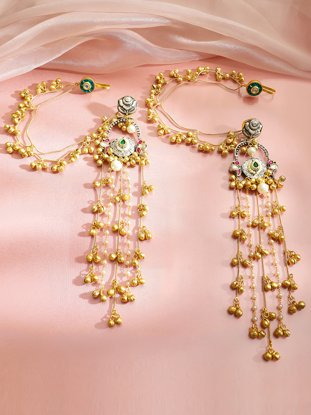 Pastel Tassel Rhythm Danglers with Kaan Chain