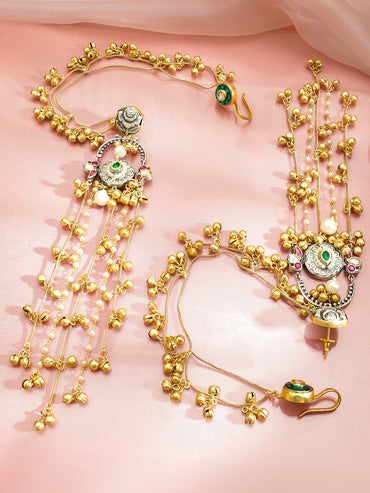 Pastel Tassel Rhythm Danglers with Kaan Chain