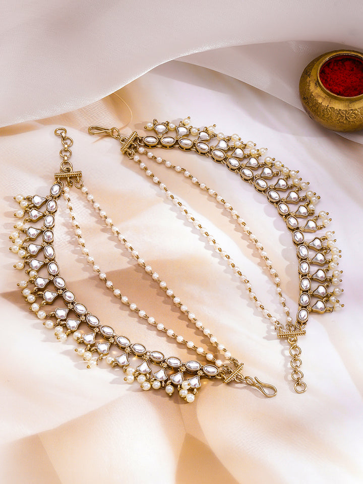 Tradition Story Kundan Kaan Chain