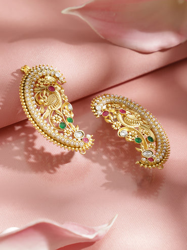 Festive Regal Charm Oversized Earcuff Earrings