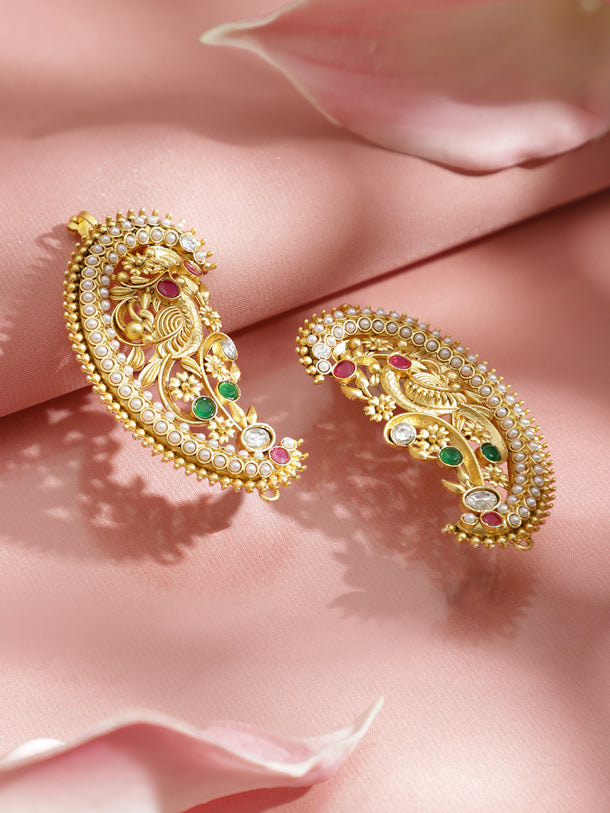 Festive Regal Charm Oversized Earcuff Earrings