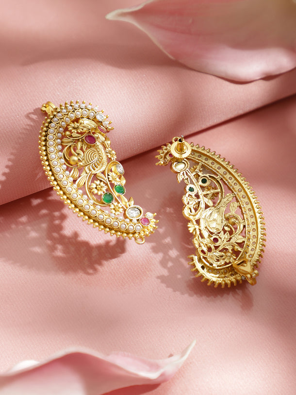 Festive Regal Charm Oversized Earcuff Earrings