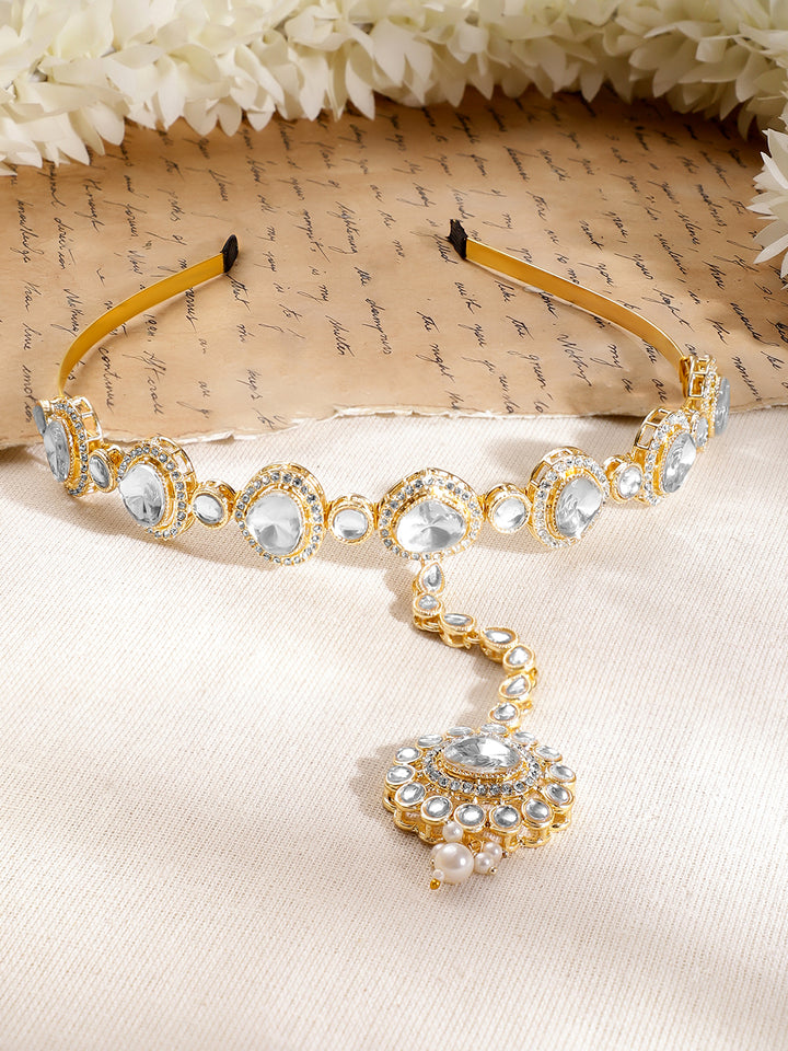 Moonlit Kundan Mathapatti