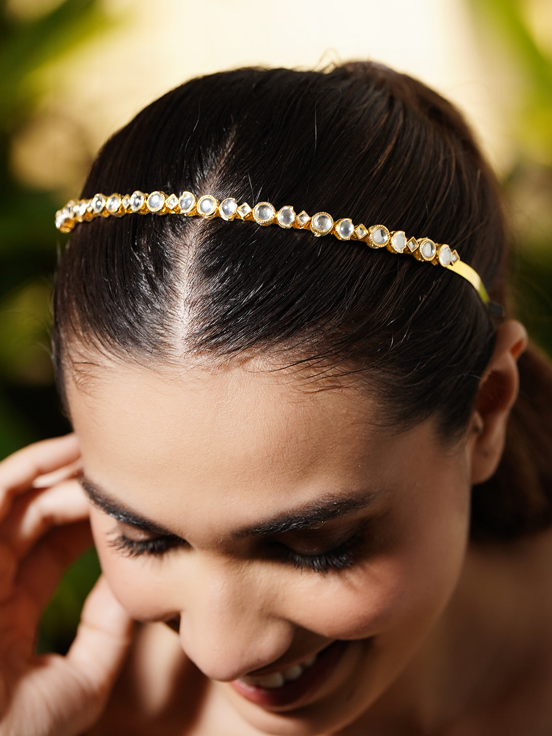 Moonlit Heirloom Kundan Hair Band