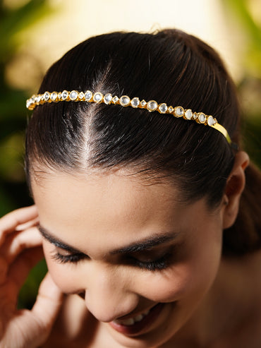 Moonlit Heirloom Kundan Hair Band