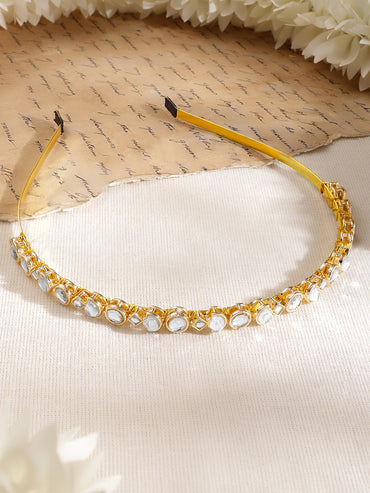 Moonlit Heirloom Kundan Hair Band