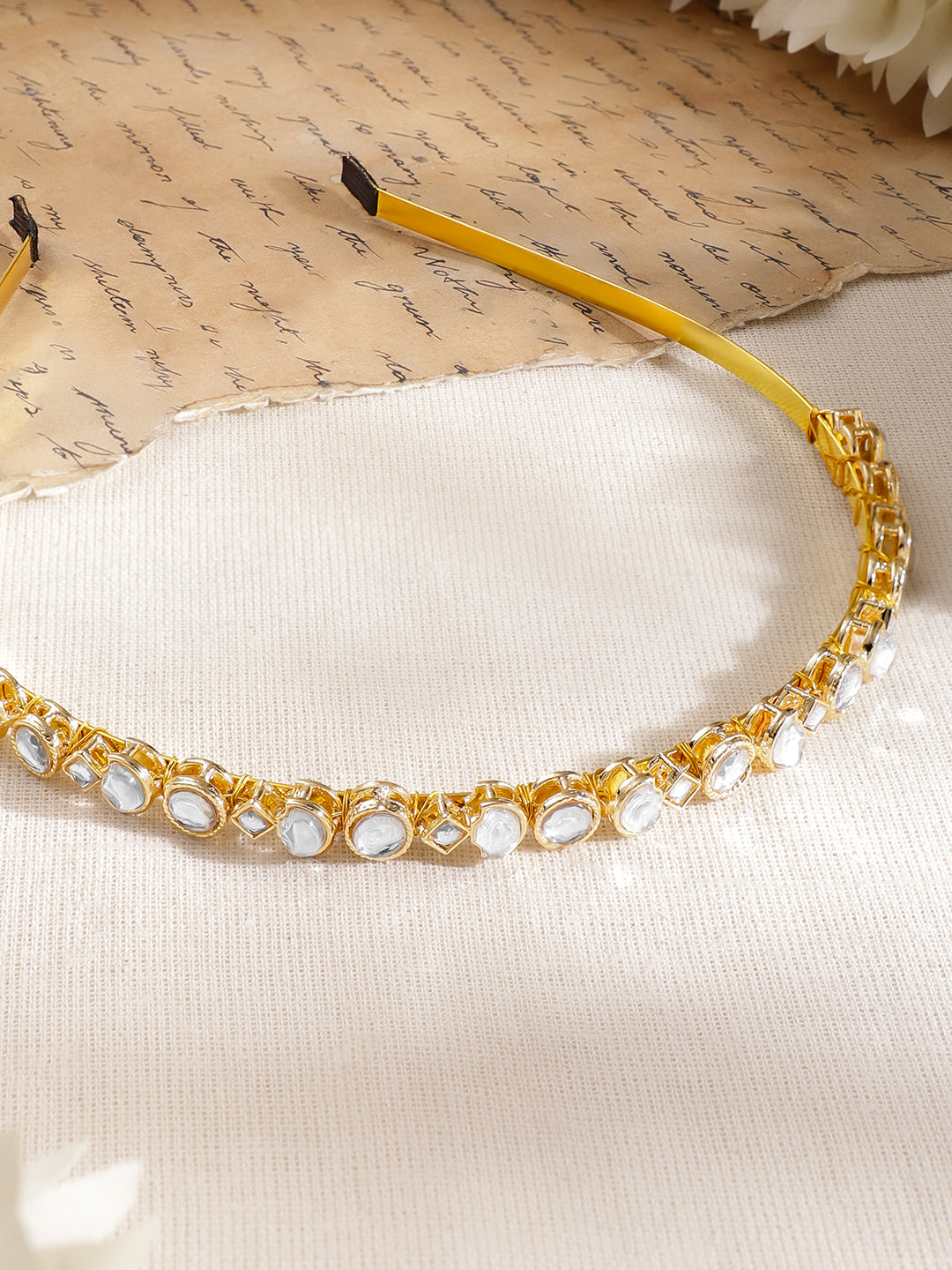 Moonlit Heirloom Kundan Hair Band