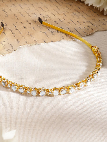 Moonlit Heirloom Kundan Hair Band