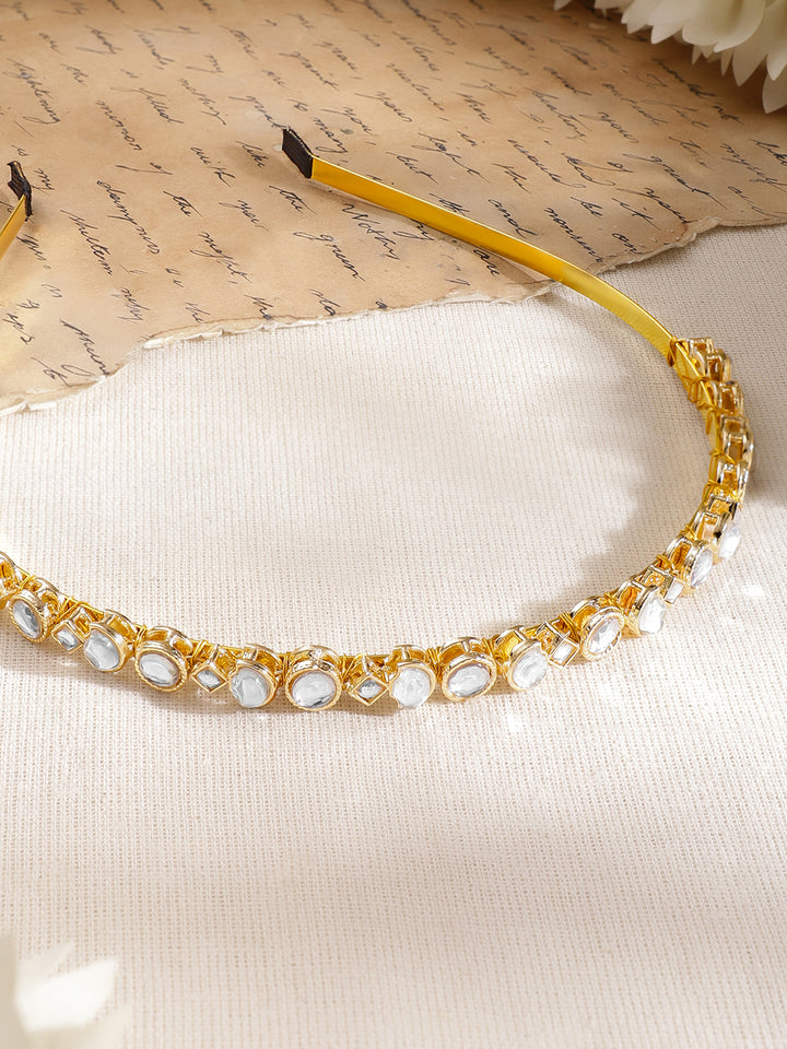 Moonlit Heirloom Kundan Hair Band