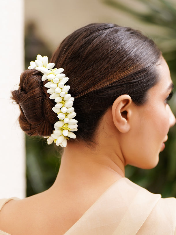 Floral Half Bun Hair Accessory