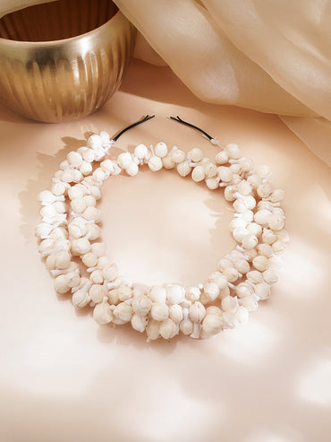 Classic White Jasmine Bridal Hair Gajra