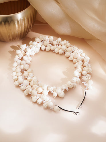 Classic White Jasmine Bridal Hair Gajra