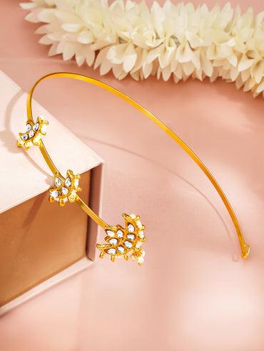 Gold-Plated Kundan Bridal Maang Tikka