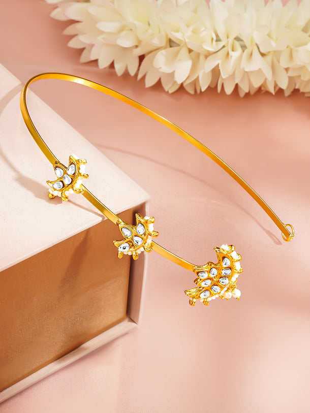 Gold-Plated Kundan Bridal Maang Tikka