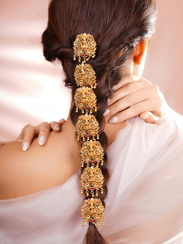 Set of 9 Regal Temple Hair Brooch