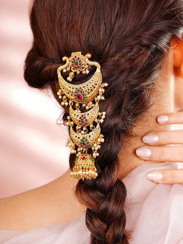 Braid Accessory Traditional Gold Layered Braid Hair Accessory – Rubans