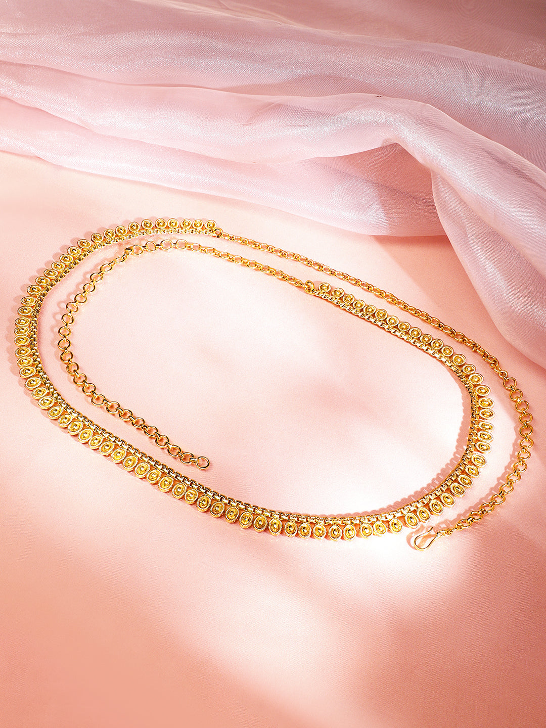 Rubans 18K Gold-Plated Traditional Motif Design Kamarbandh â€“ Perfect for Ethnic Looks