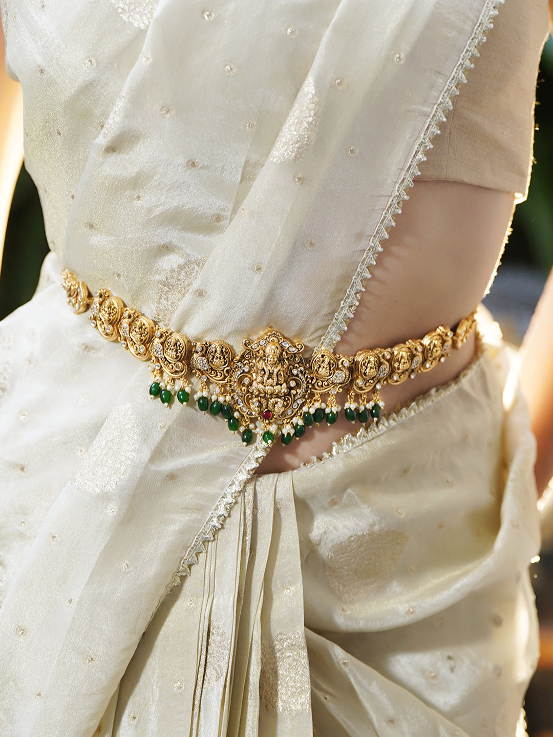 Rubans Artificial Beads Studded Waist Chain Saree Accessories