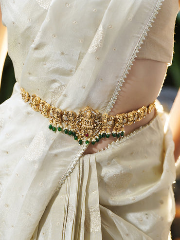 Rubans Artificial Beads Studded Waist Chain Saree Accessories