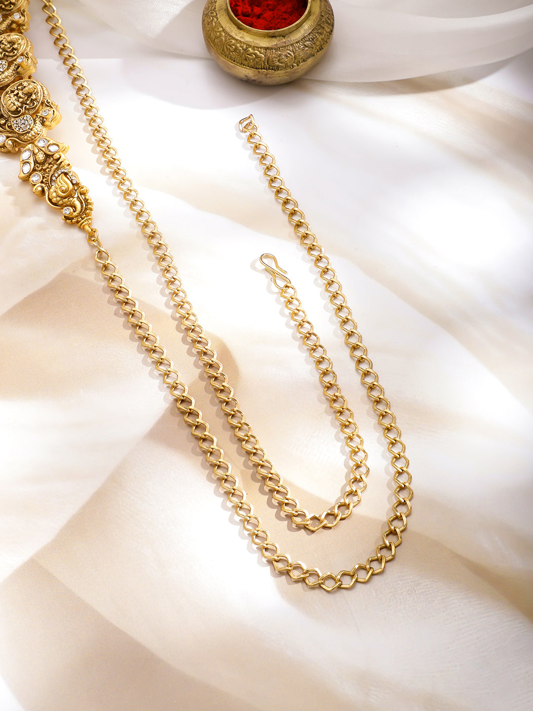 Rubans Artificial Beads Studded Waist Chain Saree Accessories