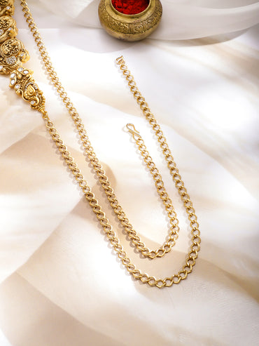 Rubans Artificial Beads Studded Waist Chain Saree Accessories