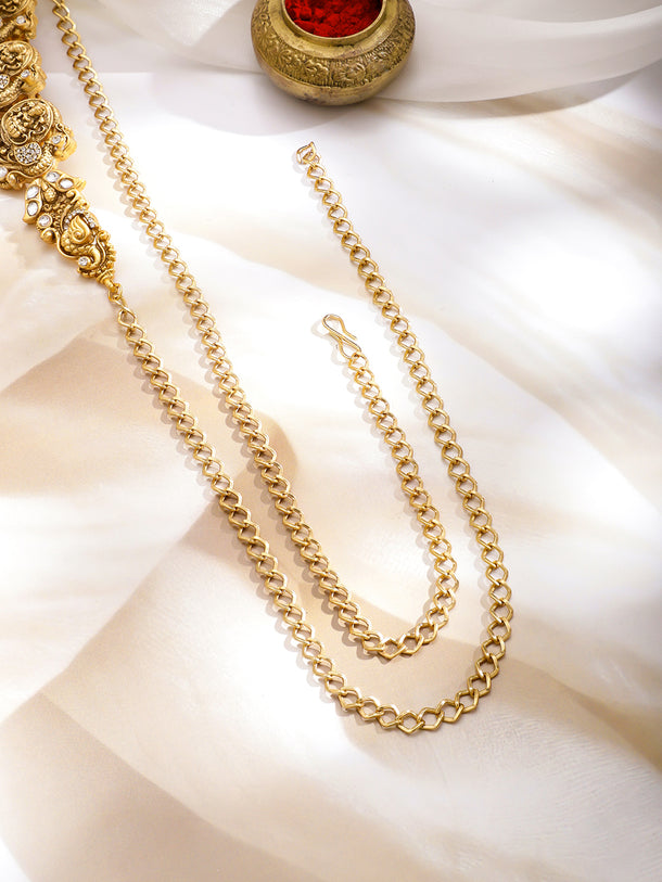 Rubans Artificial Beads Studded Waist Chain Saree Accessories