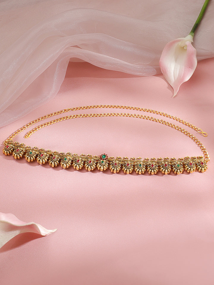 Rubans Artificial Stones Studded Waist Chain Saree Accessories