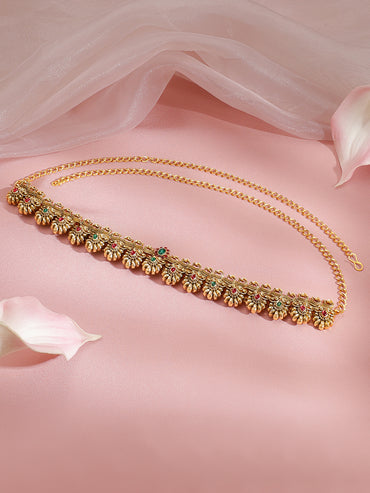 Rubans Artificial Stones Studded Waist Chain Saree Accessories